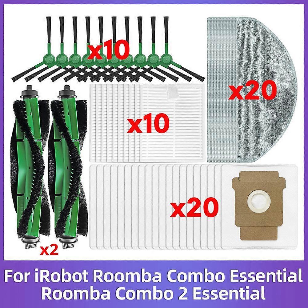 Ersatzteile Für Den Staubsauger Irobot Roomba Combo Essential / Vac Essential: Rotierende Seitenbürste, Filter Und Reinigungstuch.