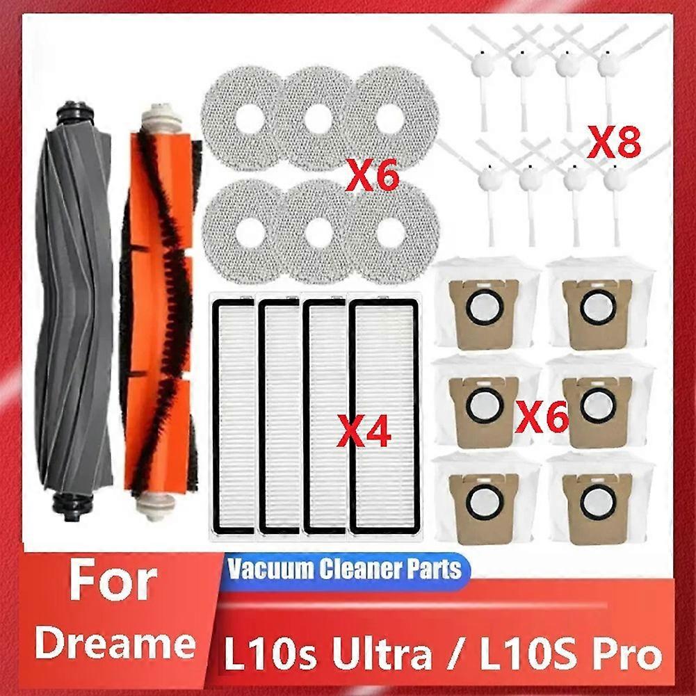 Zubehör Für Den Roboterstaubsauger Dreame L10s Ultra / L10s Pro: Staubsaugerbeutel, Reinigungsfilter, Reinigungsbürsten