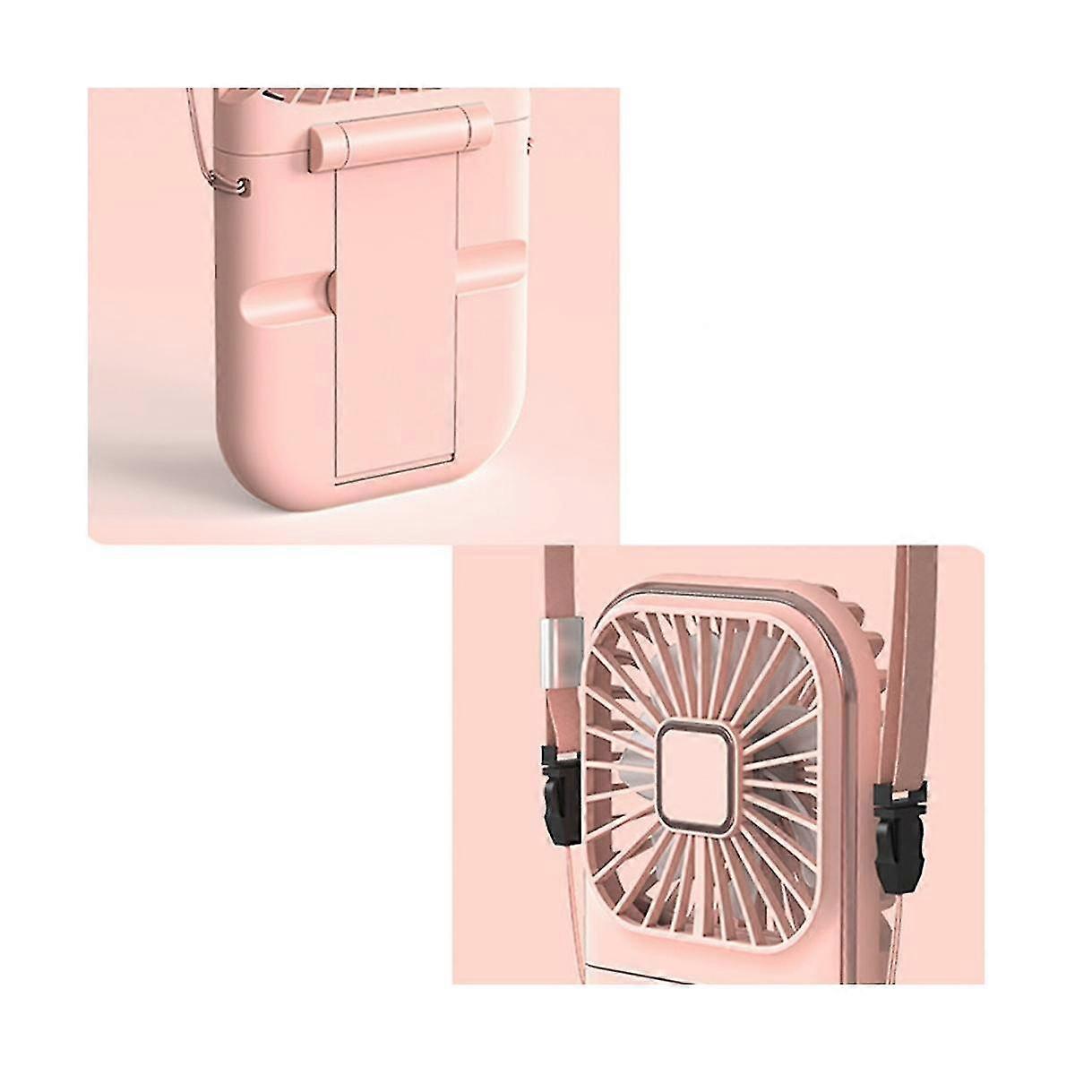 3-in-1 Tragbarer Handventilator, 3000 Mah, Multifunktionaler Faltventilator, Handy-halterung, Ladeschatz