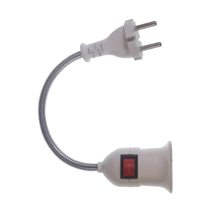 Steckdose Mit Stecker Und Schalter, 20 Cm