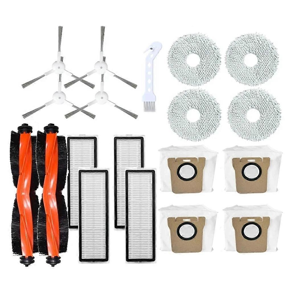 Hauptseitenbürste, Hepa-filter, Kompatibel Mit Xiaomi X20+ / X20 Plus Roboterstaubsauger, Ersatzteile, Zubehör, Reinigungstuch, Staubbeutel