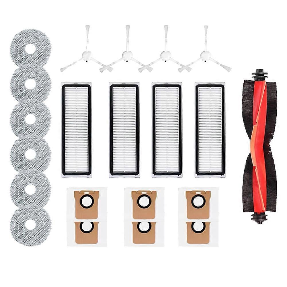 Zubehör Für Xiaomi X20 Plus/x20+/x10+/x10 Plus Roboterstaubsauger: Hauptbürste, Reinigungstuch, Staubbeutel Und Filter.