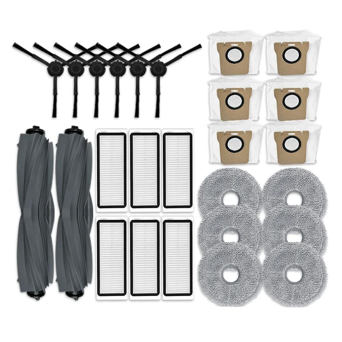Ersatzteile Für Den Roboterstaubsauger L20 Ultra / L30 Ultra / X20 Pro: Hauptseitenbürste, Hepa-filter, Reinigungstuch, Staubbeutel