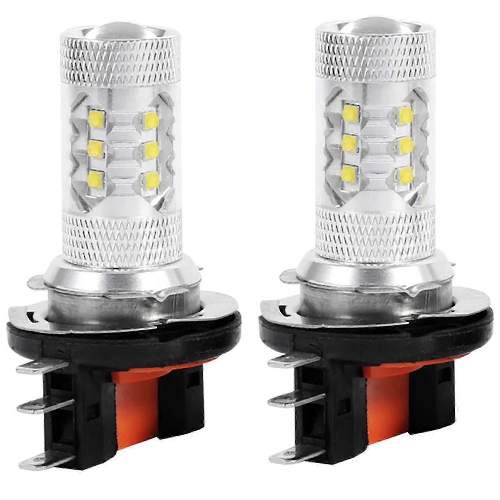 2 Stück H15 80 W 16 Led 3030 Led-scheinwerferlampen High Power Nebelscheinwerfer Für Autos Helle Led-frontscheinwerfer Für Verbesserte Sichtbarkeit