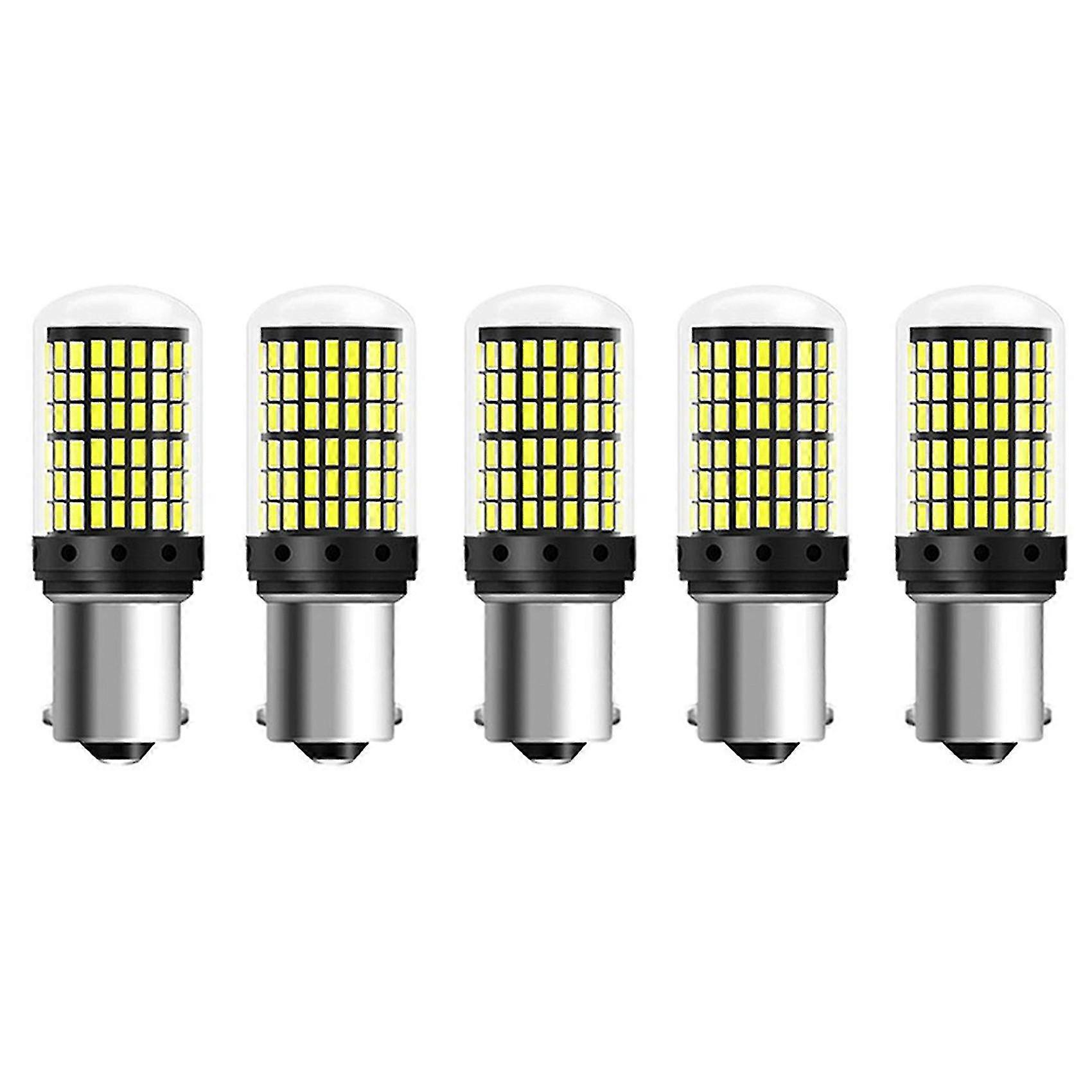5 Stück Hohe Led-auto-rückfahr-blinkerleuchte 1156 Ba15s P21w 180des Led 144smd Canbus