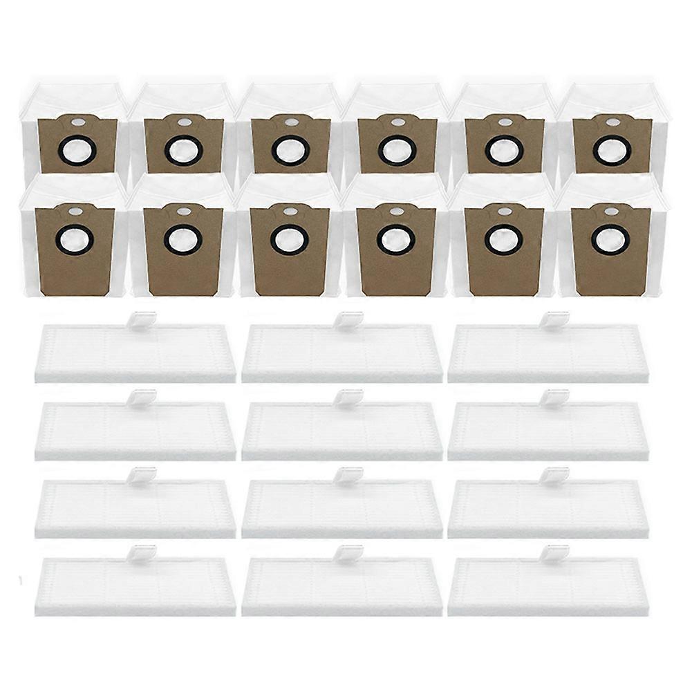 Packung Mit 24 Teilen Für Die Staubsauger Midea S5+ Plus Und Conga 2299 Ultra Home X-treme Genesis: Ersatzteile (hepa-filter Und Staubbeutel).