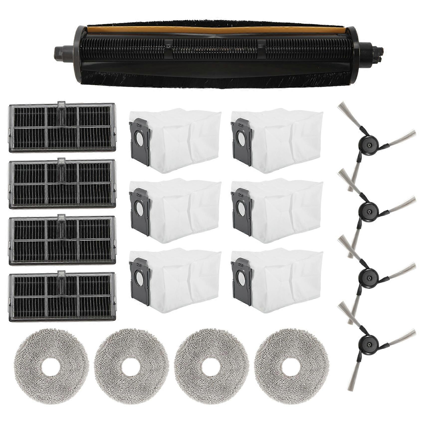 Ersatzteil Für Dreame Mova P50 Pro Ultra/ P10 Pro Ultra/ P10 Ultra: Tricut-seitenbürste, Hepa-filter, Reinigungstuch Und Staubbeutel.