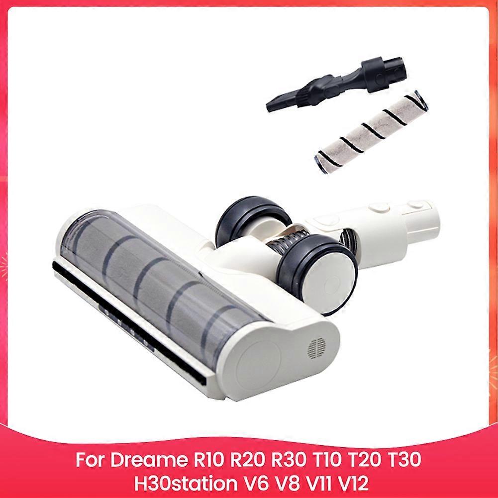 Staubsauger Elektrische Bodenbürste Für Dreame R10 R20 R30 V11 V12 Ersatzteile Soft Roller Bodenbürstenkopf Mit Led-leuchten