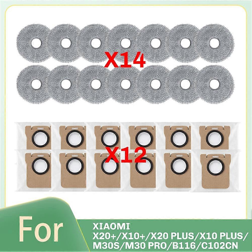 Kompatibel Mit Xiaomi Mijia X20+/x10+/x20 Plus/x10 Plus/m30s/m30 Pro/c102cn. Verbrauchsmaterialien, Ersatzteile, Staubbeutel, Tücher, Zubehör