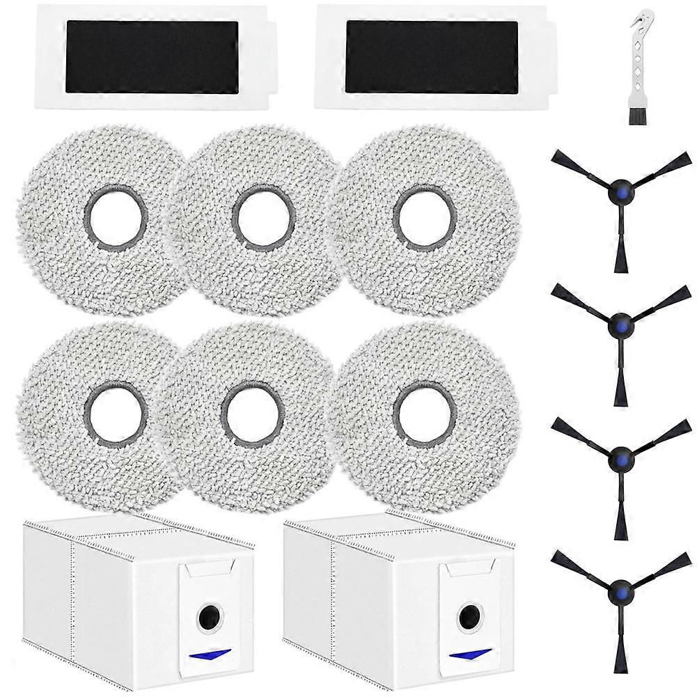 Ersatzzubehörset Für Ecovacs Deebot T30 Pro Omni Roboterstaubsauger: Tücher, Staubbeutel, Seitenbürsten, Filter