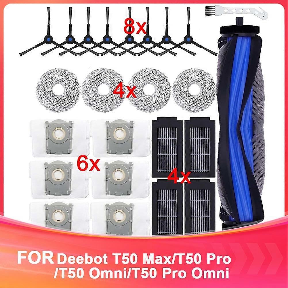 24er-pack Ersatzteile Und Zubehör Für Ecovacs Deebot T50 Max/t50 Pro/t50 Omni/t50 Pro Omni