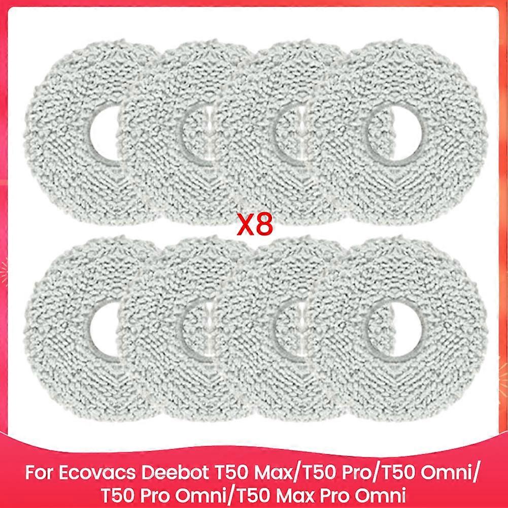 Ecovacs Deebot T50 Max/t50 Pro/t50 Omni/t50 Pro Omni/t50 Max Pro Omni Staubsauger-ersatzteile: Waschbare Und Wiederverwendbare Reinigungstücher (8 Stück).