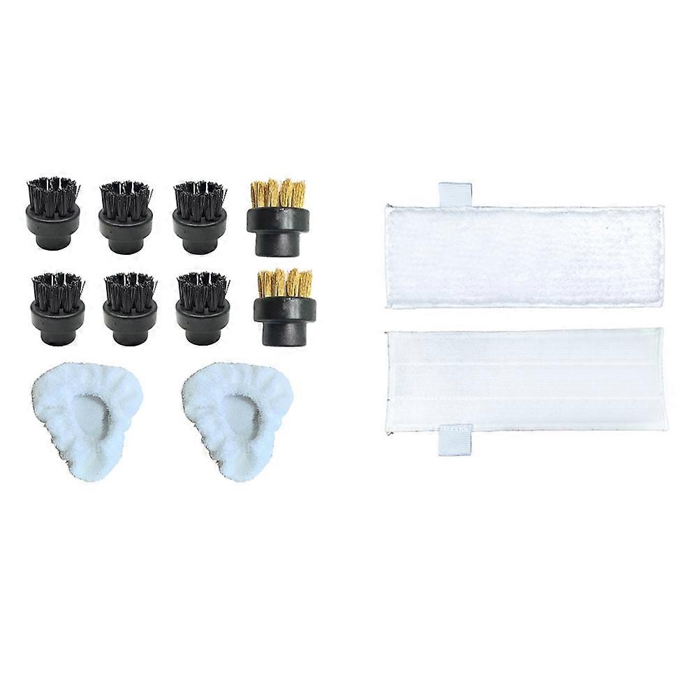 Set Mit 12 Dampfbürsten, Dampfreinigungskappe, Dreieckigen Tüchern Und Kleinen Bürsten Für Dupray-dampfreiniger.ersatzteile Für Dupray Dampfreiniger.