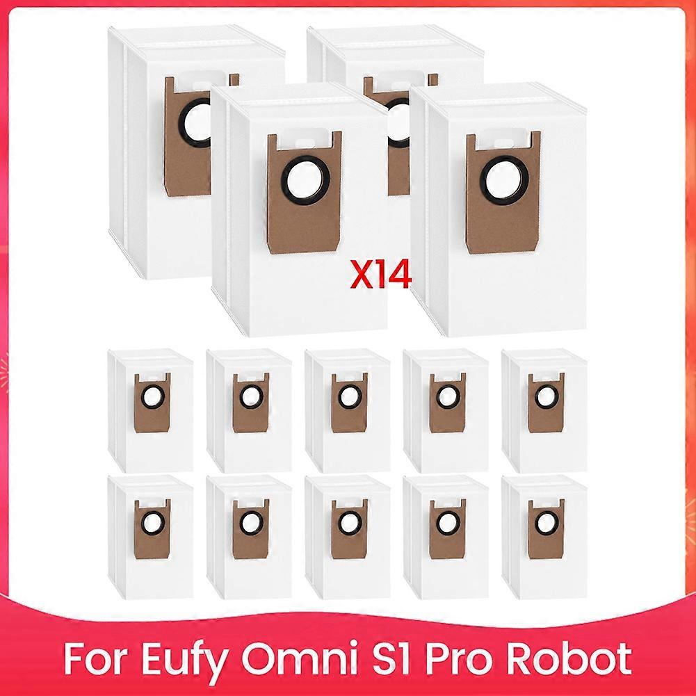 14 Ersatz-staubbeutel Für Eufy Omni S1 Pro Staubsauger Roboter-staubsauger, Große Kapazität, Staubsammelbeutel
