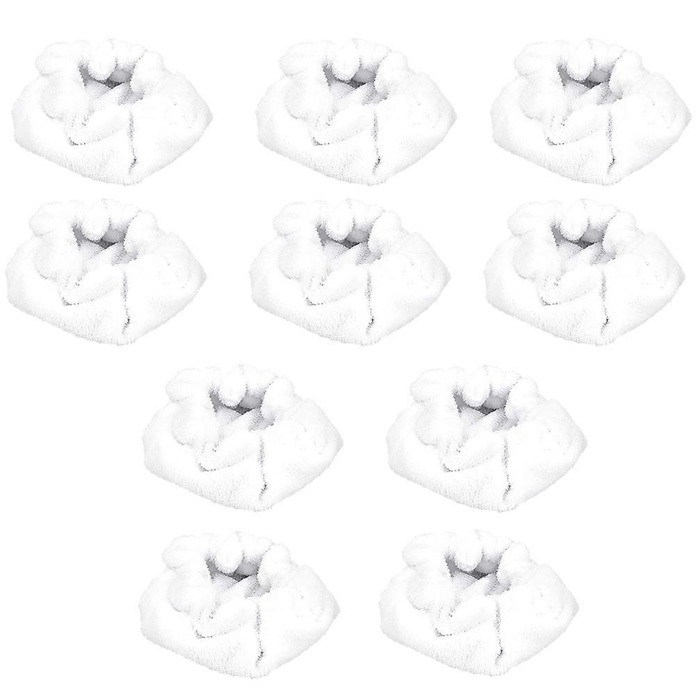 Set Mit 10 Mikrofasertüchern Für Dupray-dampfmopp, Kompatibel Mit Dem Dreieckigen Bürstenwerkzeug.wiederverwendbar Und Waschbar.