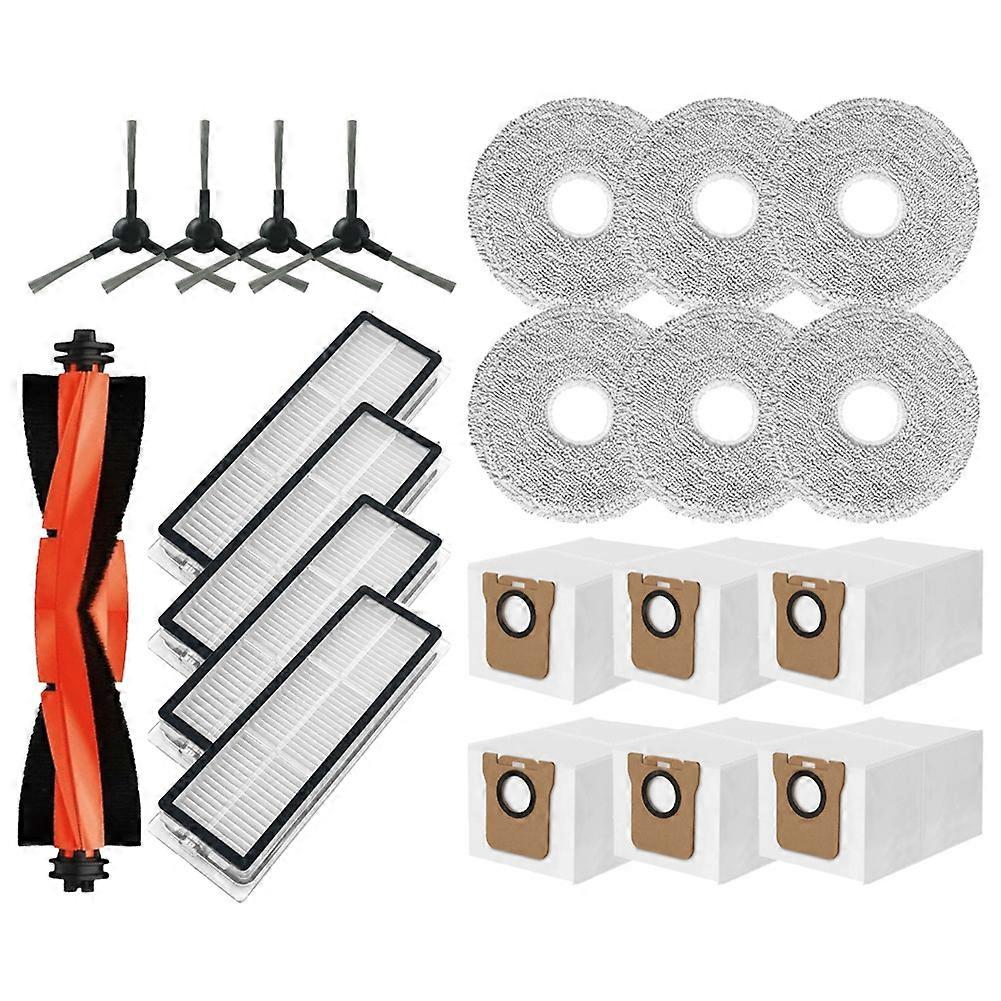 Ersatzteile Kompatibel Mit Xiaomi X20 Pro / X20 Max / D102gl / D109gl Roboterstaubsauger: Hauptseitenbürste, Hepa-filter, Reinigungstuch, Staubbeutel