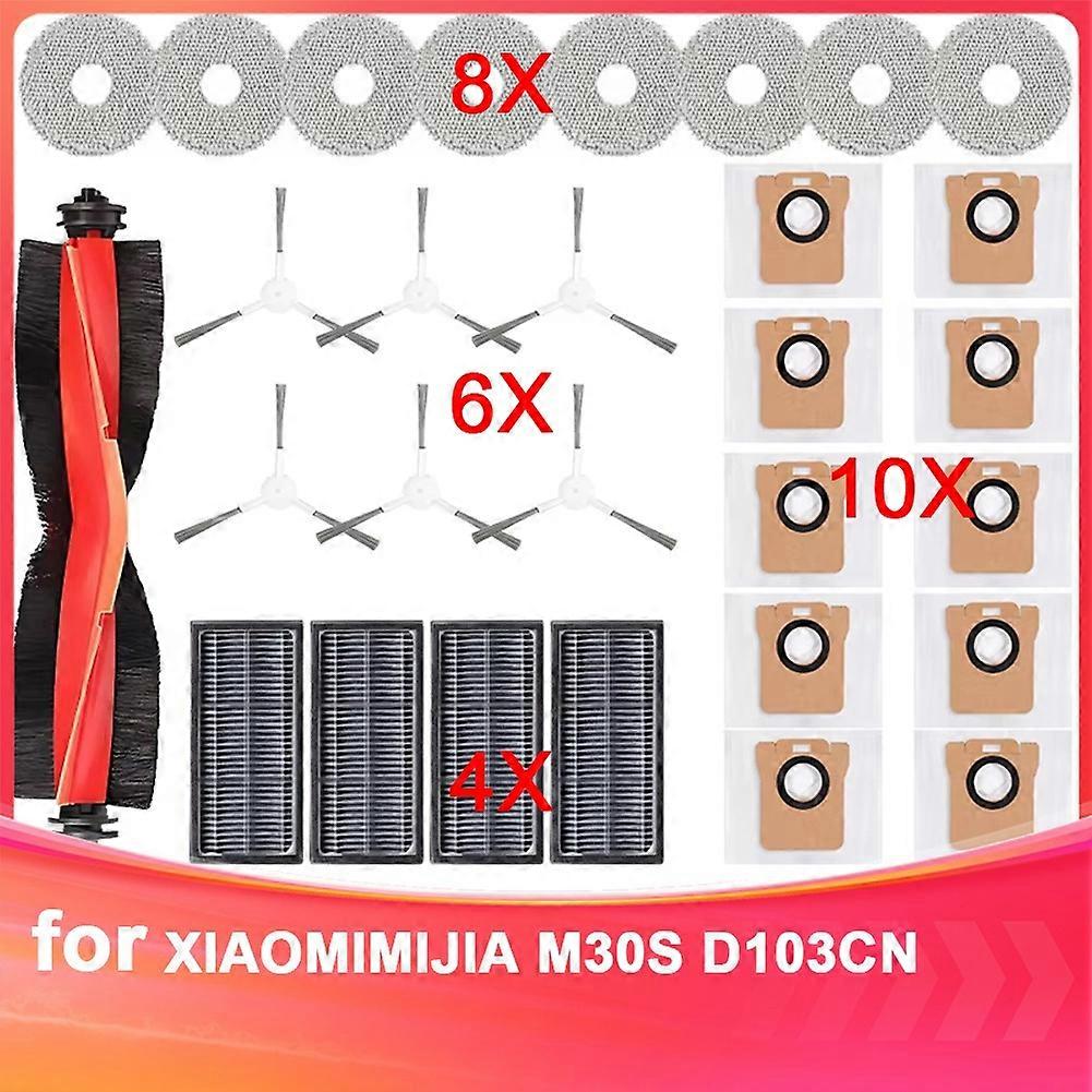 Mit Dem Xiaomi Mijia M30s D103cn Staubsauger Kompatible Ersatzteile: Hauptbürste, Filter Und Reinigungszubehör.