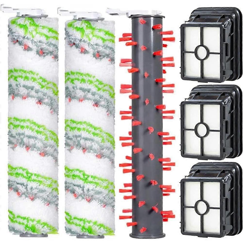 6er-pack Ersatzteile Für Bissell Crosswave Max 2554, 2554a, 2590, 2593 Und 2596 Staubsauger: Rotierende Bürste Und Filter.
