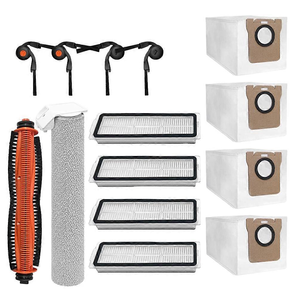 Kompatibel Mit Xiaomi Mijia 6 / Pv32cn Roboterstaubsauger.ersatzteile: Hauptwalze, Seitenbürste, Filterwalze, Reinigungstuch Und Staubbeutel.