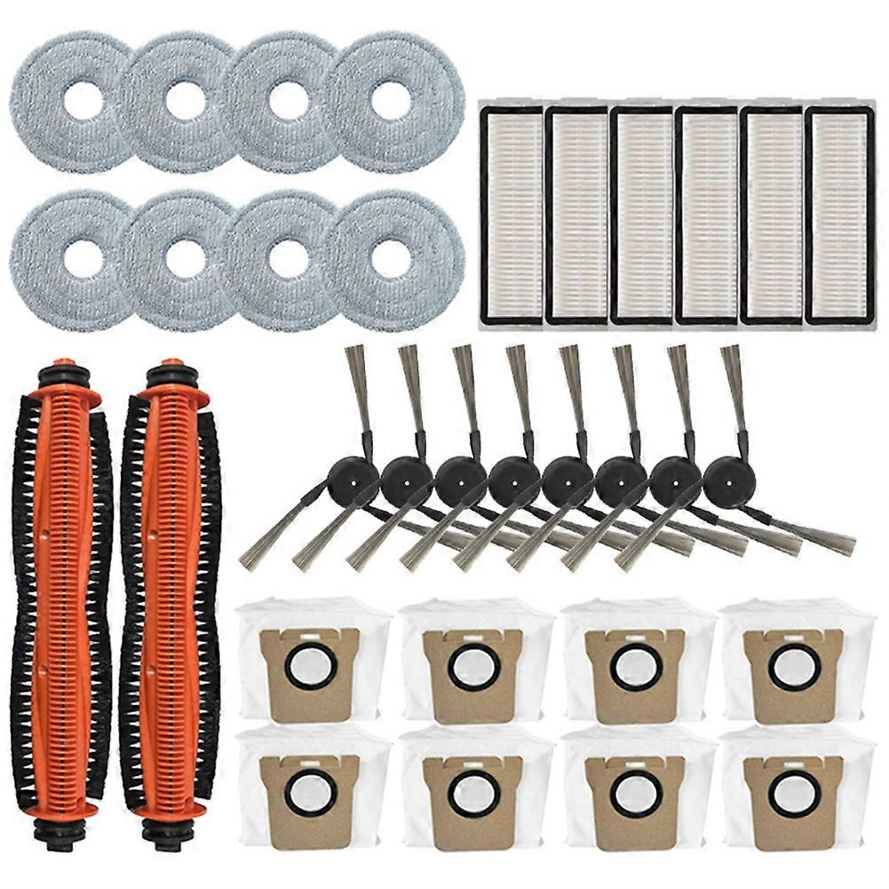 Packung Mit 32 Teilen, Kompatibel Mit Dem Xiaomi Mijia 5 Pro / Ov21cn Staubsauger: Bürste, Staubbeutel, Filter Und Ersatzrolle.