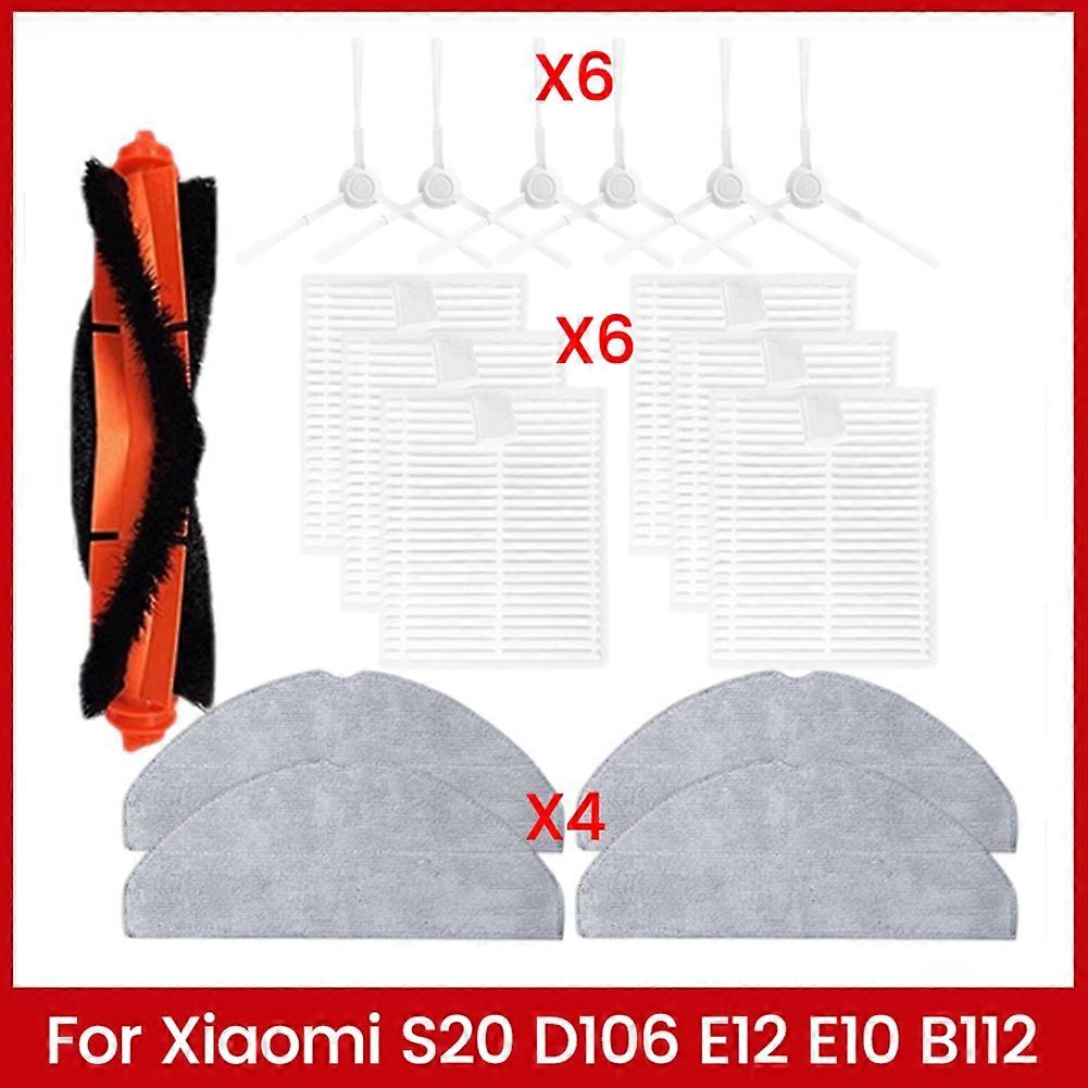 Kompatibel Mit Xiaomi S20 D106 E12 E10 B112 – Staubsauger-ersatzteile: Bürste, Hepa-filter, Reinigungstuch.effektives Reinigungszubehör Für Den Haushalt.