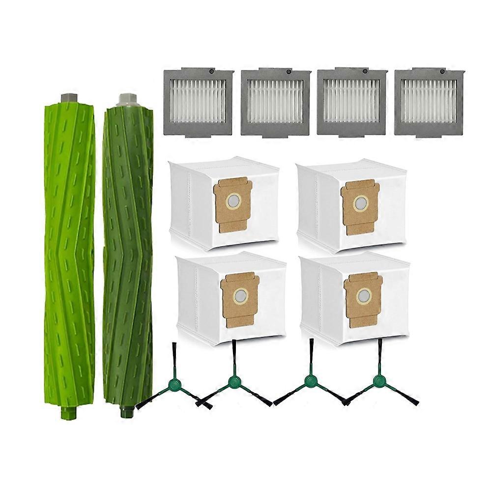 14 Zubehörteile Für Den Roboterstaubsauger Irobot Roomba Max 705 Vac/plus 504 Vac: Hauptbürste, Filter Und Staubbeutel.
