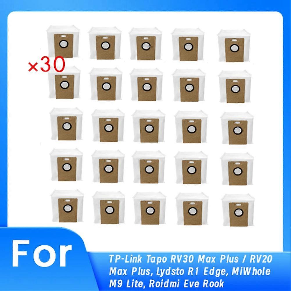 30er-pack Staubbeutel Für Tp-link Tapo Rv30 Max Plus / Rv20 Max Plus, Lydsto R1 Edge, Miwhole M9 Lite Und Roidmi Eve Rook Sweeper