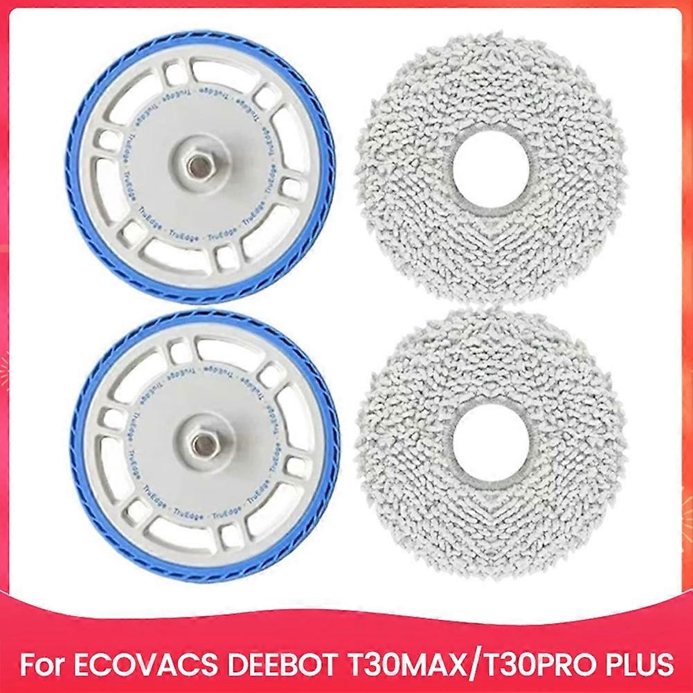 Kit Mit 4 Haltern Für Reinigungstücher Für Den Roboterstaubsauger Ecovacs Deebot T30max/t30pro Plus (ersatzteile).