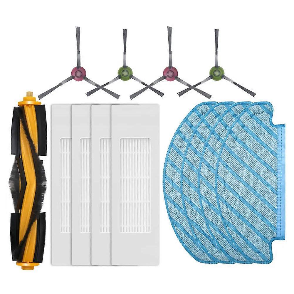 Zubehör Für Ecovacs Deebot N10 / N10 Plus Roboterstaubsauger: Rollenseitenbürste, Hepa-filter, Reinigungstücher