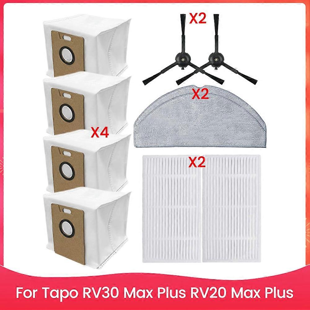Für Tapo Rv30 Max Plus Rv20 Max Plus Ersatz-seitenbürste Hepa-filter Mopptuch Staubbeutel