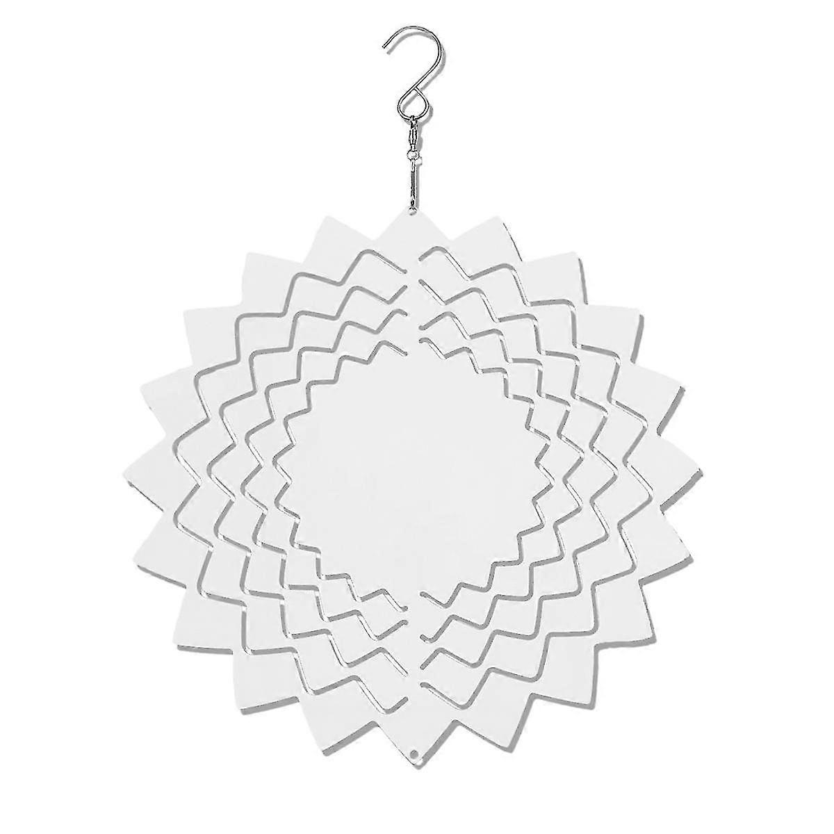 10 Zoll Sublimation Wind Spinner Rohlinge, 3d Diy Wind Skulptur Hängende Dekor Für Fenster Indoor Ou