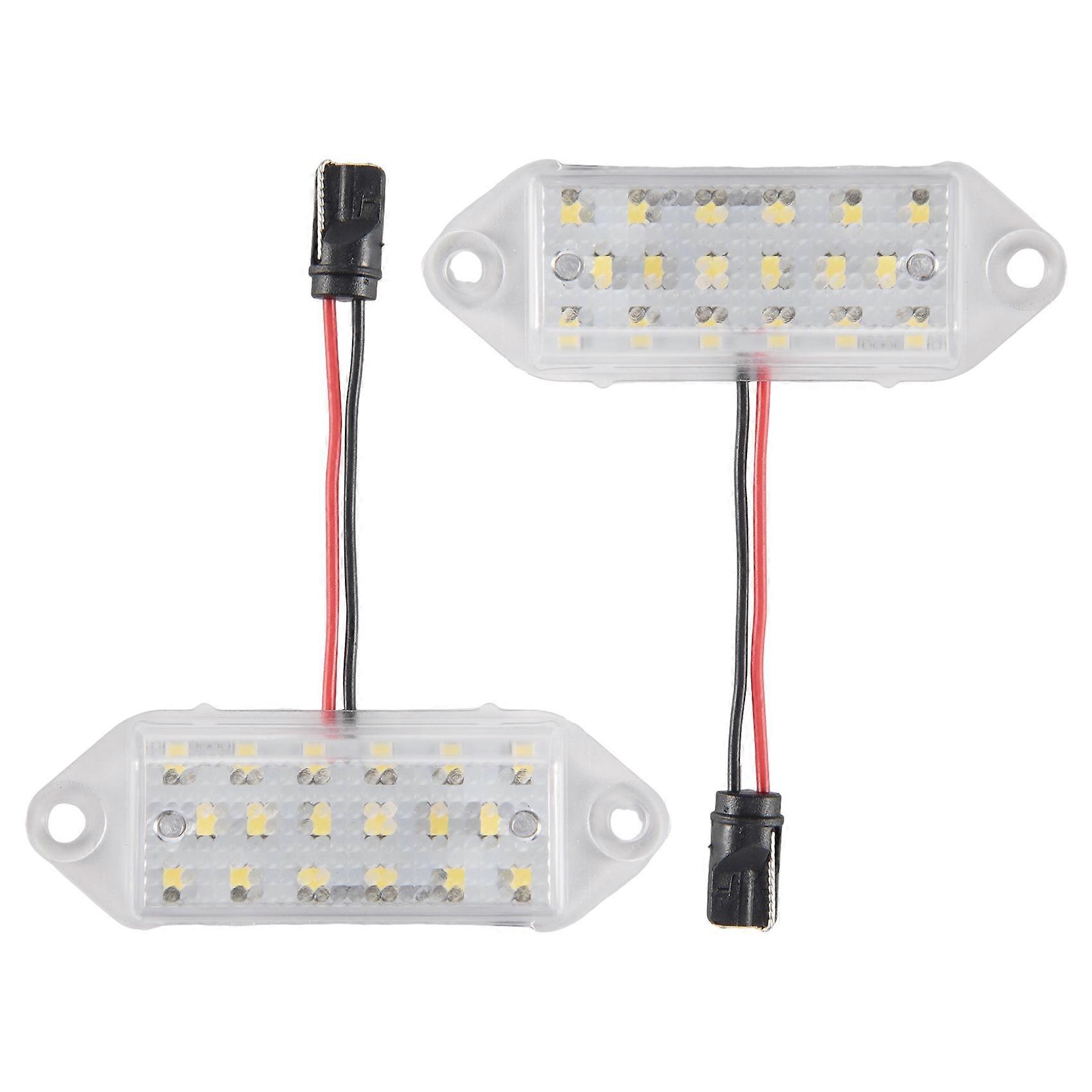 2 Stück Weiße 18 Smd Led-kennzeichenbeleuchtungslampen, Fehlerfrei, Für X 2003–2017