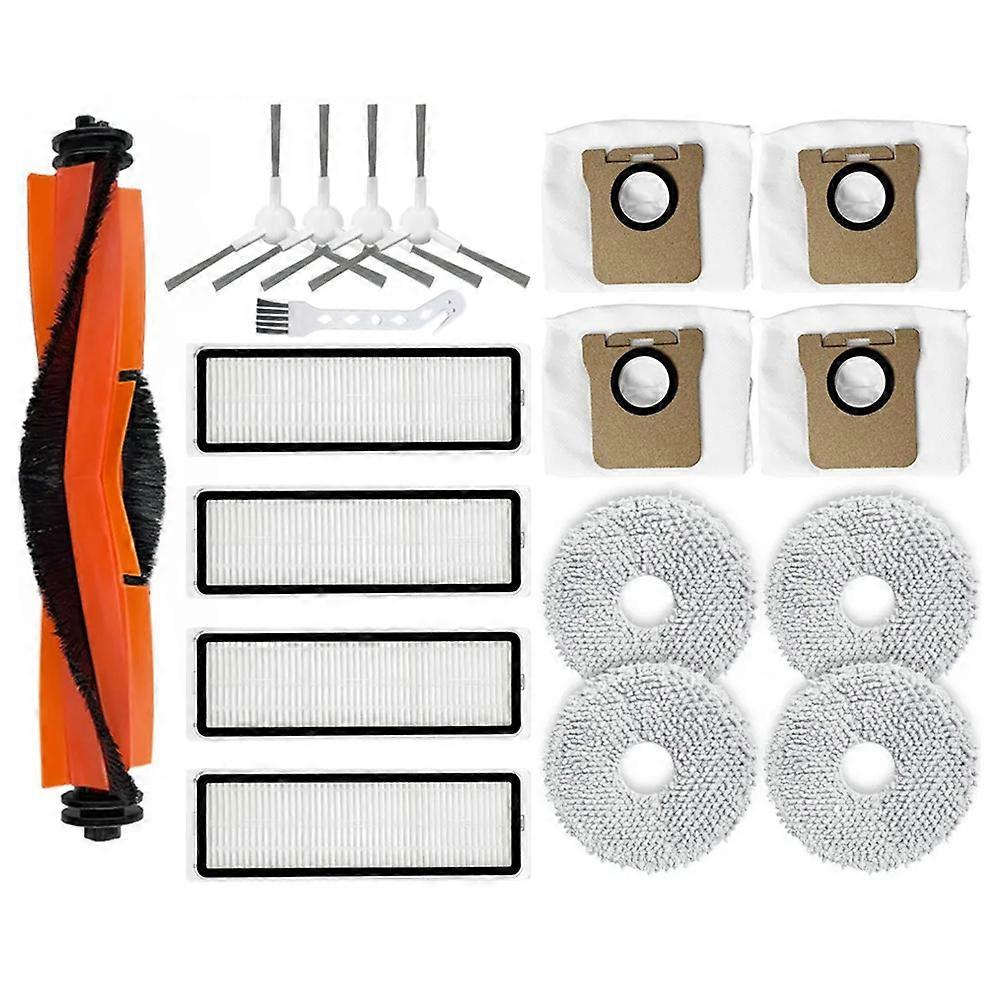 Kompatibel Mit Xiaomi Mijia X20 Plus X20+ Roboterstaubsauger: Hauptseitenbürste, Filter Und Ersatzstaubbeutel