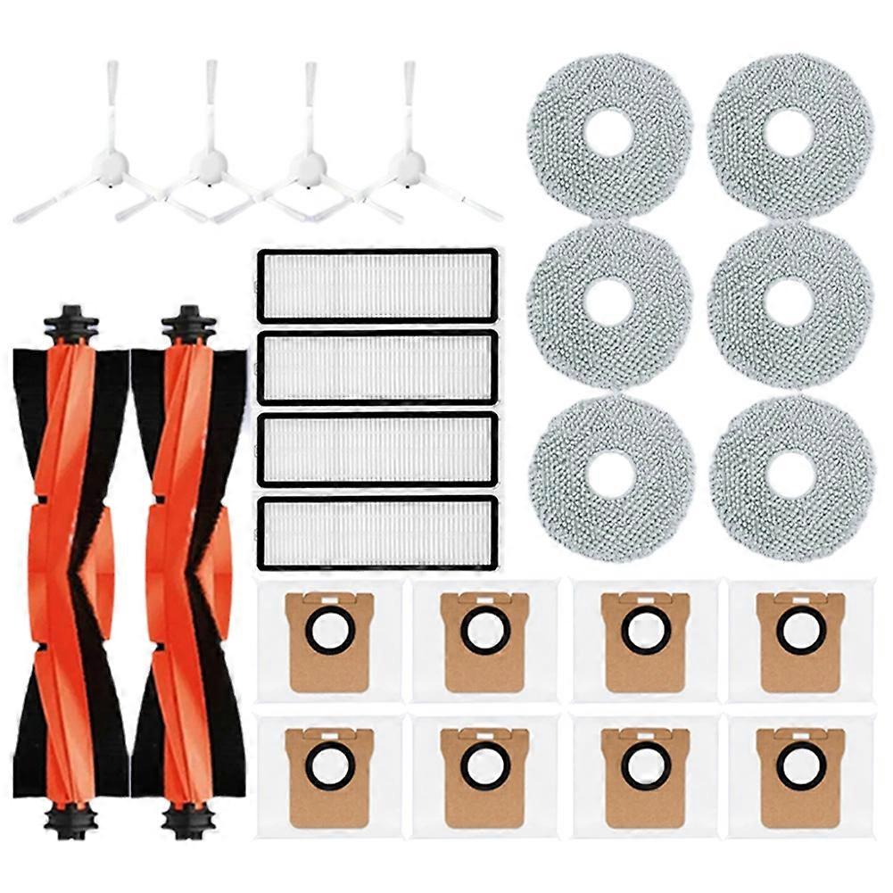 Mit Dem Roboterstaubsauger Xiaomi X20+ / X20 Plus Kompatibles Zubehör: Hauptseitenbürste, Hepa-filter, Reinigungstuch, Staubbeutel.