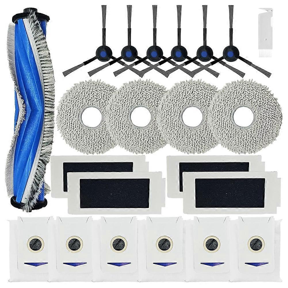 Ecovacs T30s/t30s Combo Roboter-staubsauger-ersatzteilset: Haupt-/seitenbürste, Filter, Reinigungstuch, Staubbeutel