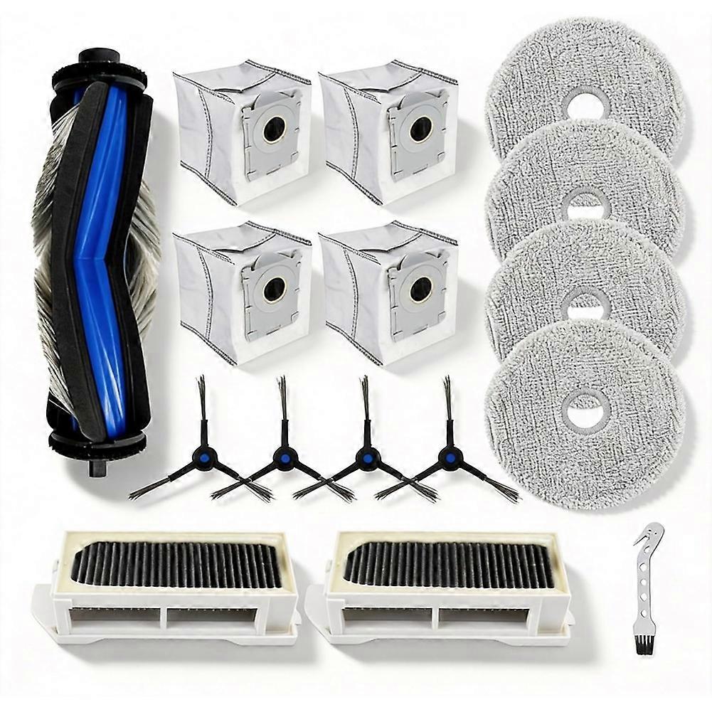 Ecovacs Deebot Mini-roboter-staubsauger-ersatzteilset: Rotierende Hauptbürste, Reinigungstücher, Staubbeutel, Filter.