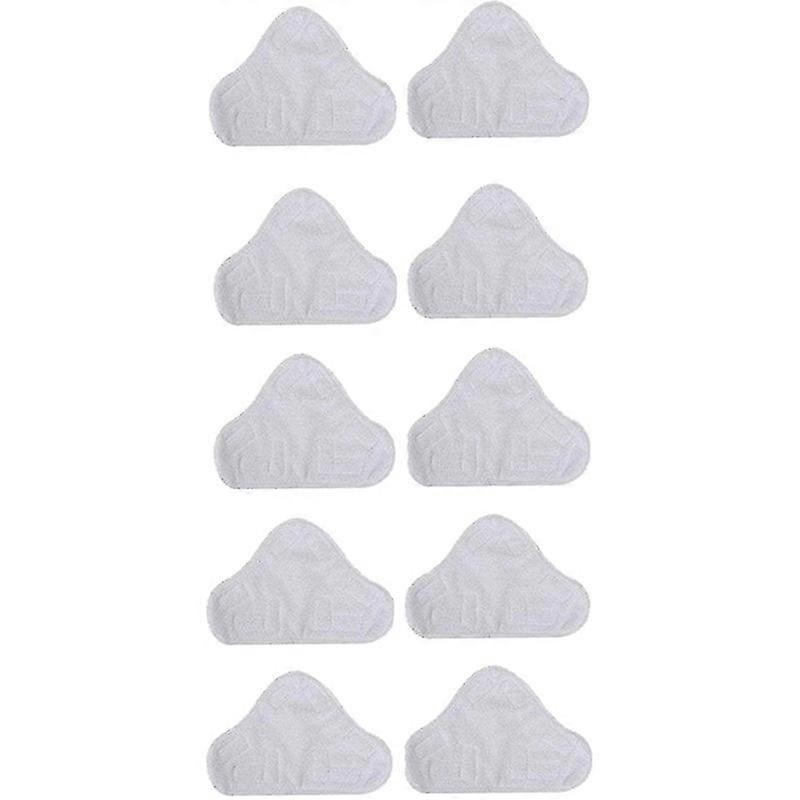 10er-pack Mikrofaser-ersatzpads Für Den Dreieckigen Drag-dampfmop H2o Mop X5
