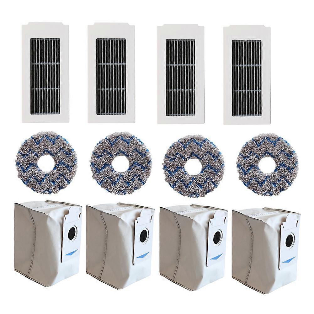 12er-pack Ersatzteile Für Ecovacs Deebot X5 Pro X5 Max/x5 Roboterstaubsauger: Staubbeutel, Reinigungstuch Und Hepa-filter.
