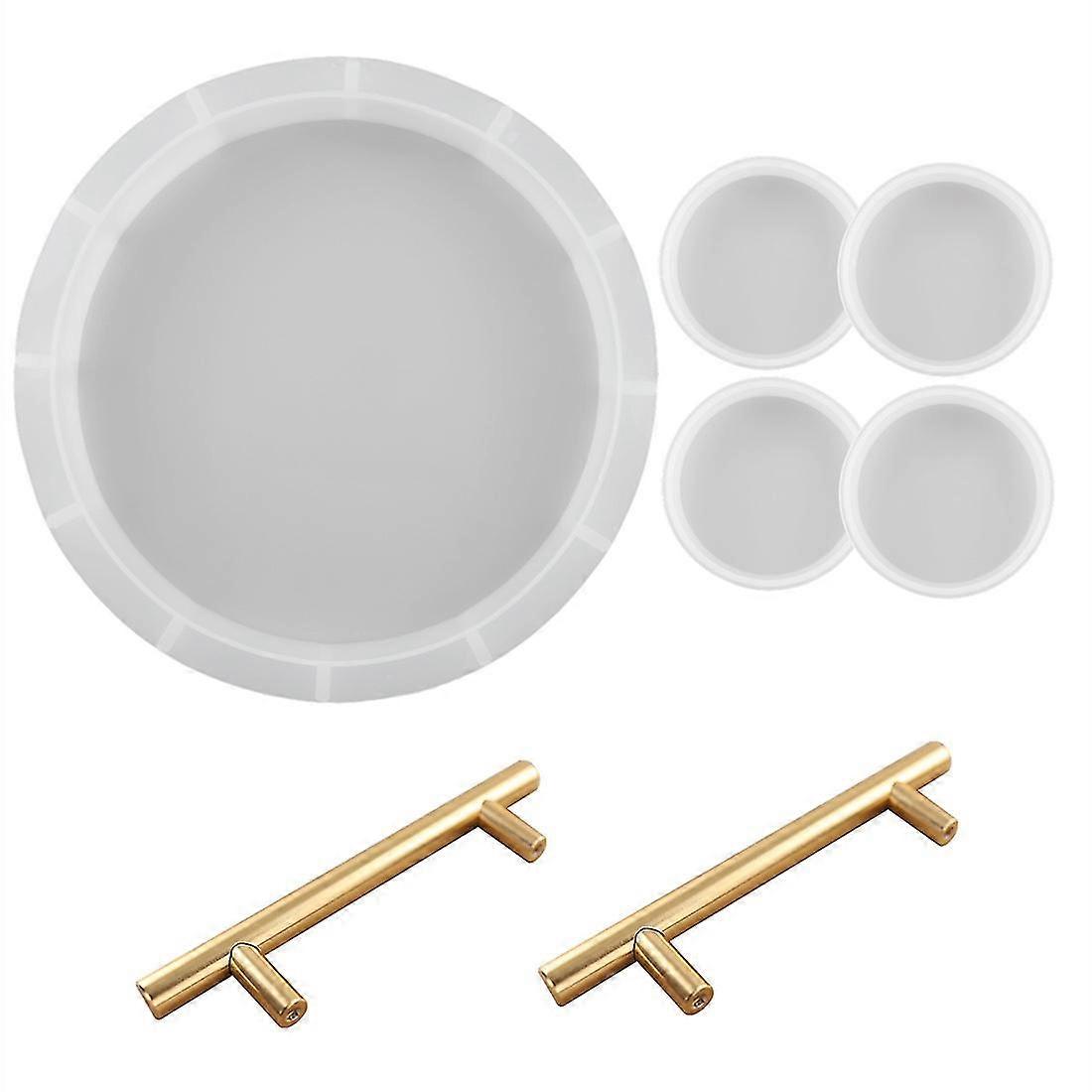 1 Set Er Epoxidharzform, Rundes Tablett, Silikatform Mit S Home R-zugang