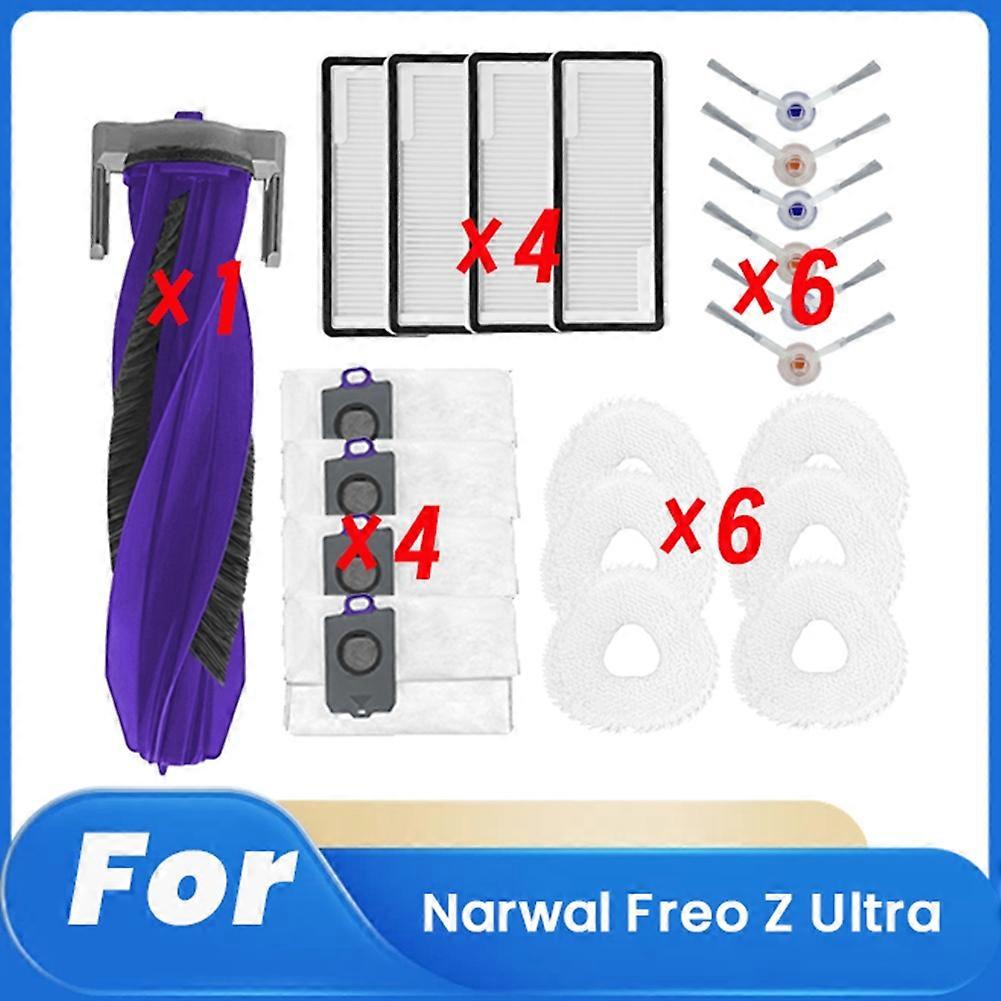 Set Mit 21 Teilen Für Den Narwal Freo Z Ultra Roboterstaubsauger: Zubehör, Ersatzteile, Hauptbürste, Filter Und Mopp.