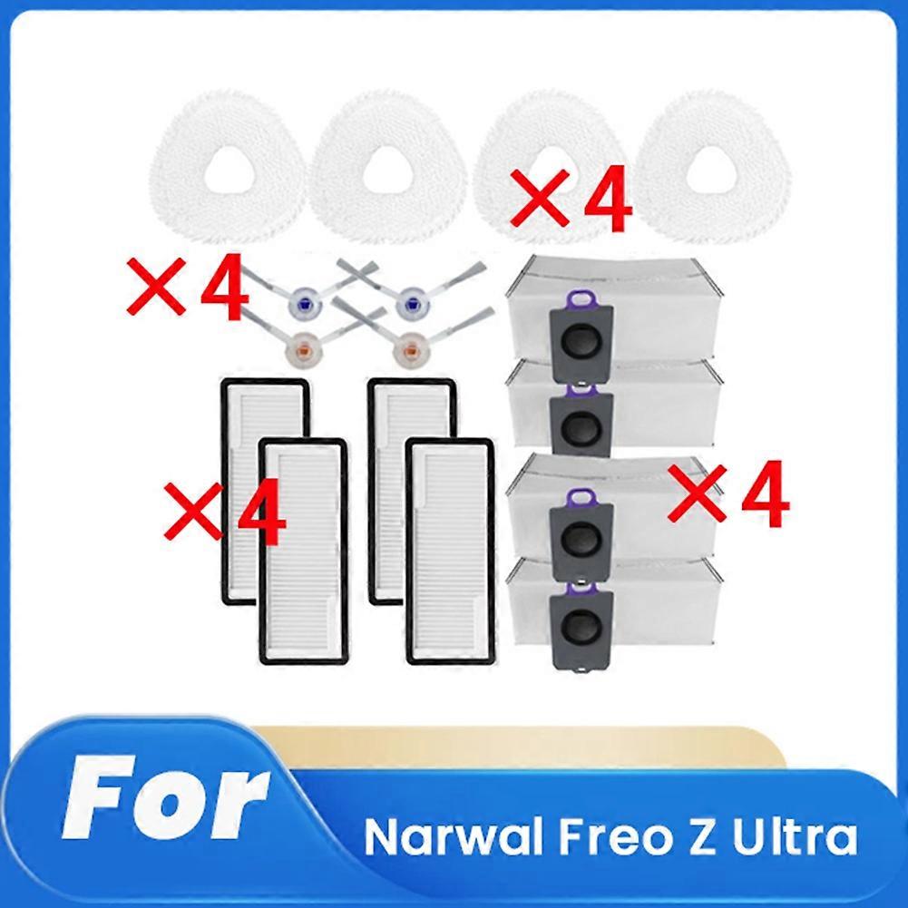 Zubehör Für Narwal Freo Z Ultra Staubsauger, 16 Stück: Hauptbürste, Filter, Tuch, Staubbeutel, Ersatzteile