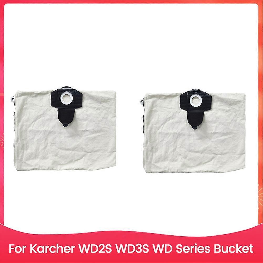 Packung Mit 2 Wiederverwendbaren Staubbeuteln Mit Reißverschluss Für Kärcher-eimerstaubsauger Der Serien Wd2s, Wd3s Und Wd.robuster Staubbeutel.