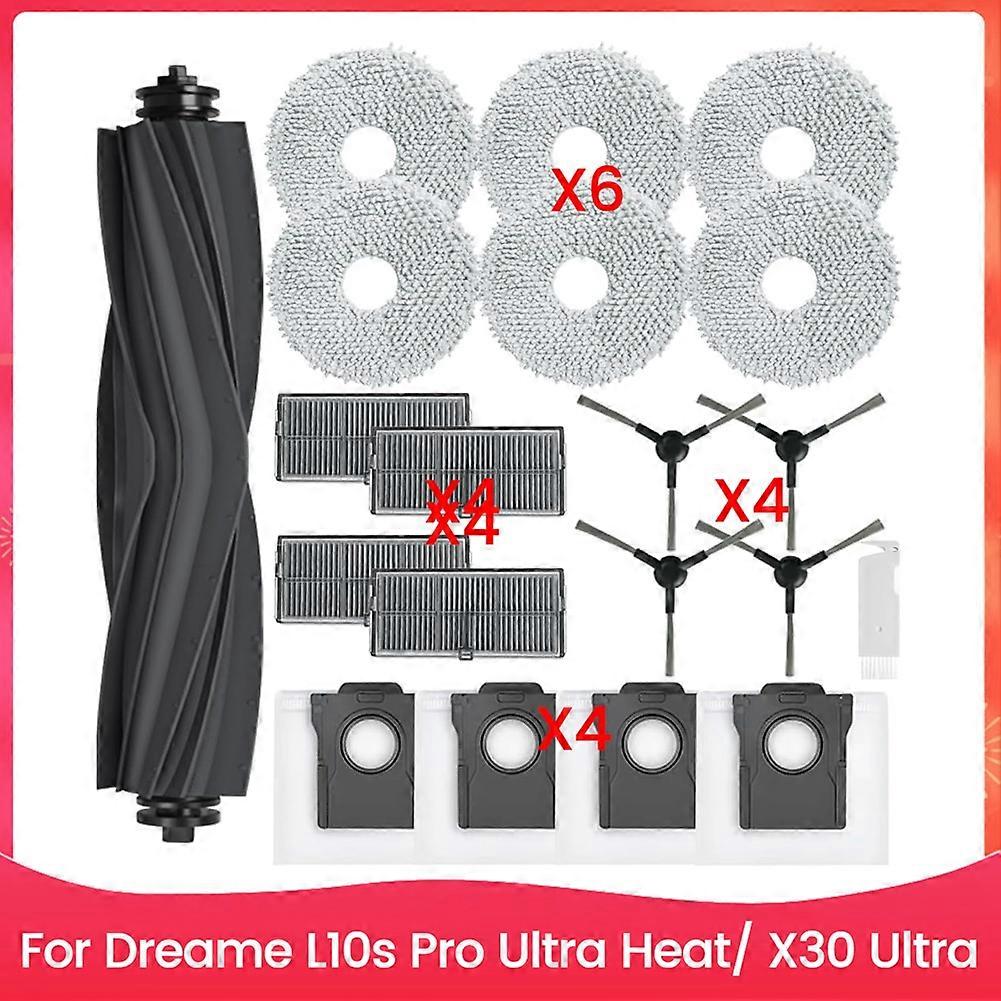 Zubehör Für Dreame L10s Pro Ultra Heat/ X30 Ultra: Hauptseitenbürste, Hepa-filter, Wischtuch, Staubbeutel, Ersatzteile