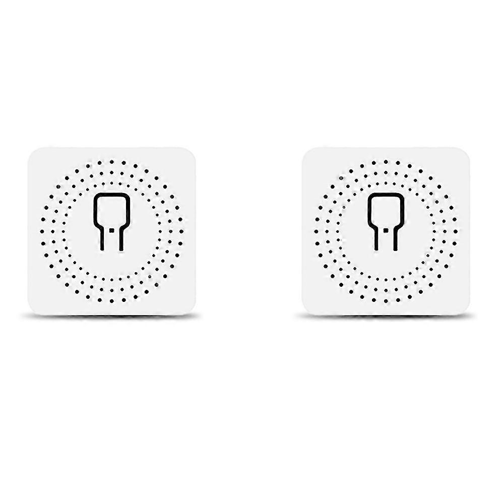 2 Pcs Mini Wifi Breaker Hause Diy Elektrische Wifi Relais Schalter 16a Drahtlose Automatisierung Modul Arbeit Tuya