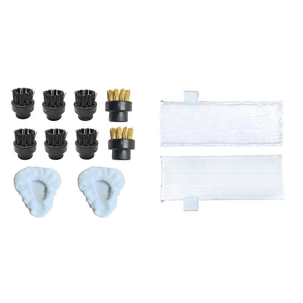 Set Mit 12 Dampfbürsten, Dampfkappen Und Dreieckigen Tüchern Für Dupray-dampfreiniger – Ersatzteile