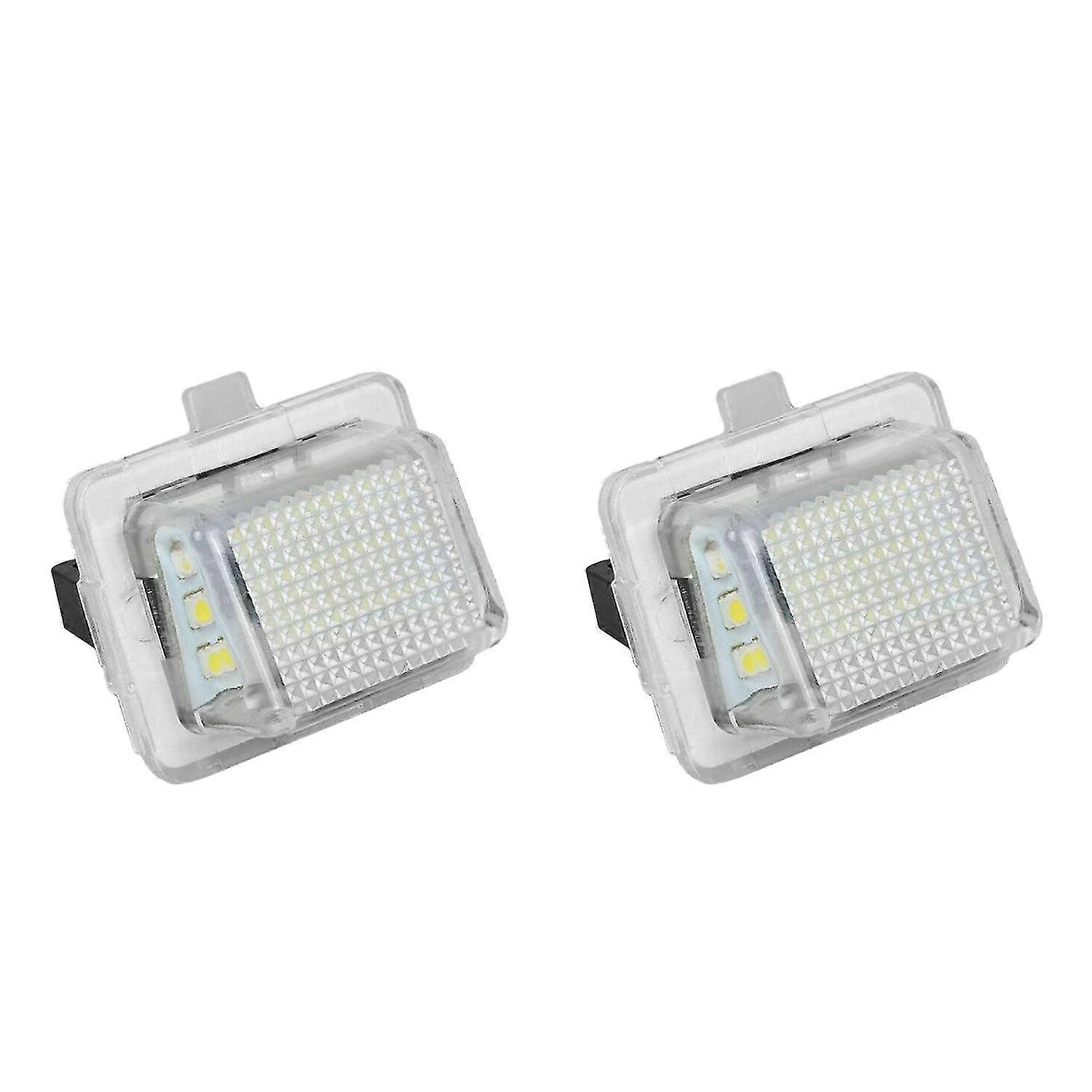 2 Stück Kfz-kennzeichenleuchte Für W204/w212/w216/w221/w207, 18 Leds, Weiße Hintere Kennzeichenbeleuchtung