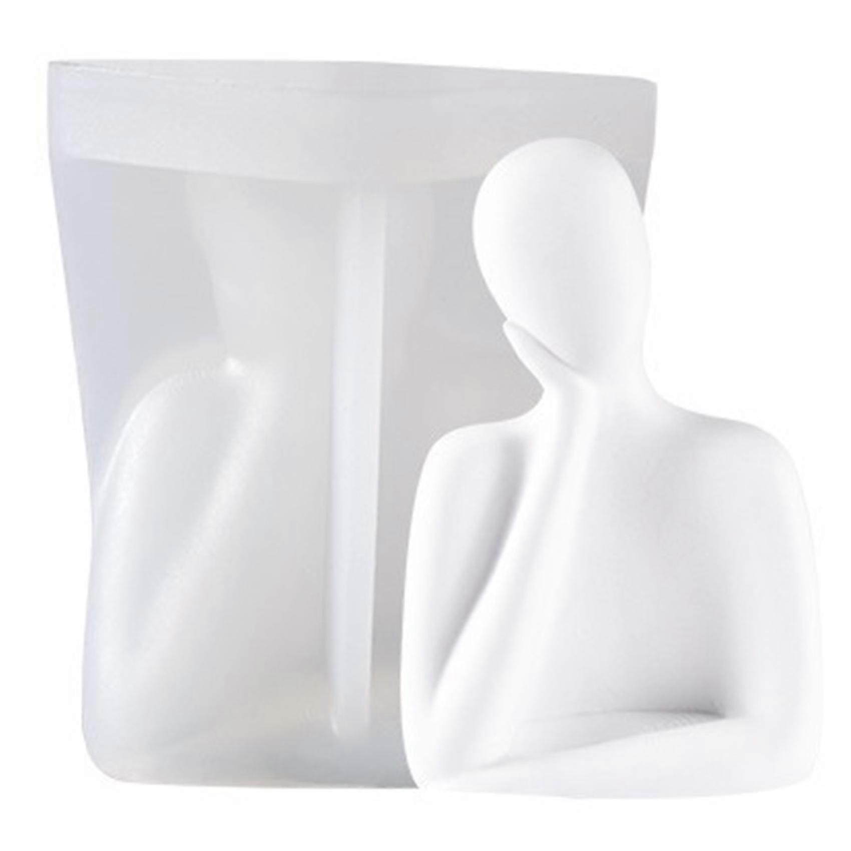 Kerzenform, Dreidimensionale 3d-körperkerzen-silikonform, Diy-aromatherapie-gips-seifenornamente (ca