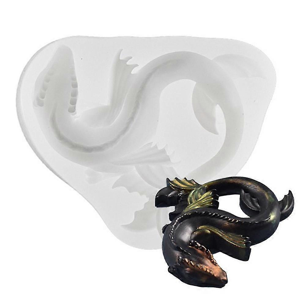 Silikonform, Drachen-epoxid-silikonform, Geeignet Für Fondant-kuchendekoration, Beton, Polymer C