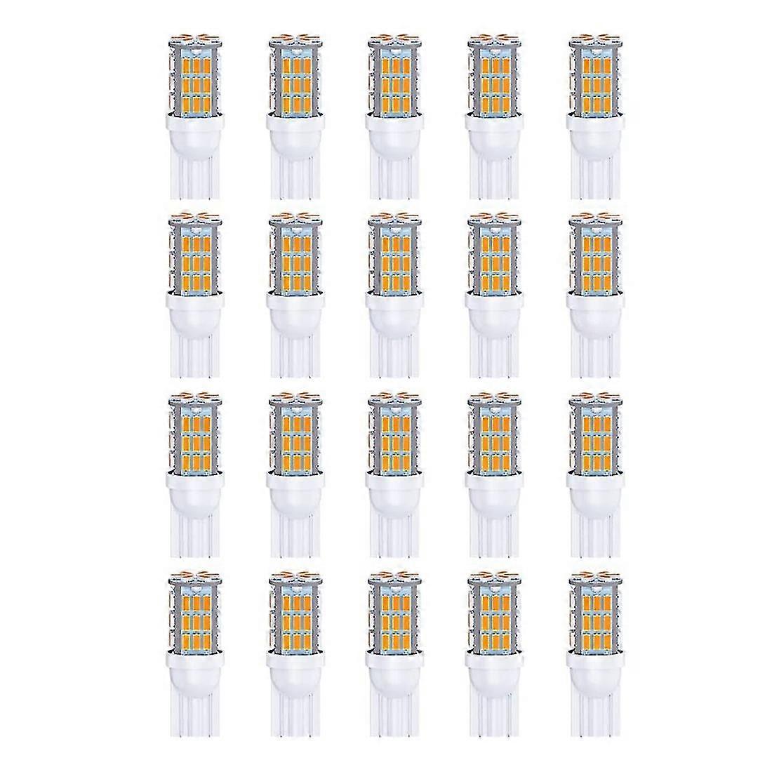 T10 921 194 168 175 Led-lampen 20er-packung, 3014 42-smd-led-rv-anhängerboot-kofferraum-kuppelkarten-lizenzleuchte