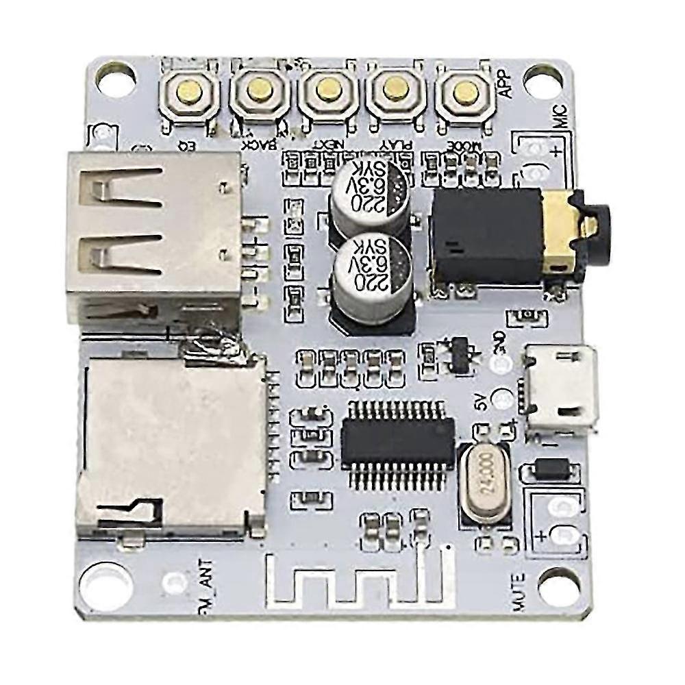 2 Stück Bluetooth-audioempfängerplatine Mit Usb-tf-kartensteckplatz Dekodierung Vorverstärkerausgang A7-004 5v Wi